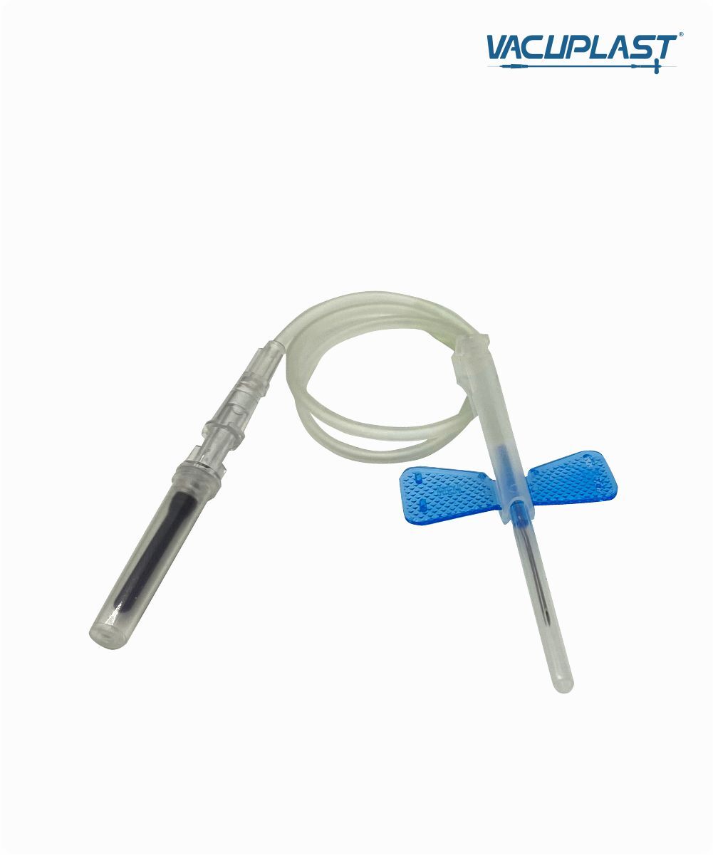 Escalpe de segurança para coleta de sangue a vácuo 23G